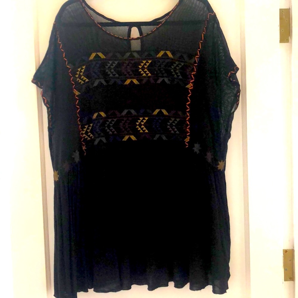 Free People Tunic Poncho Type Top